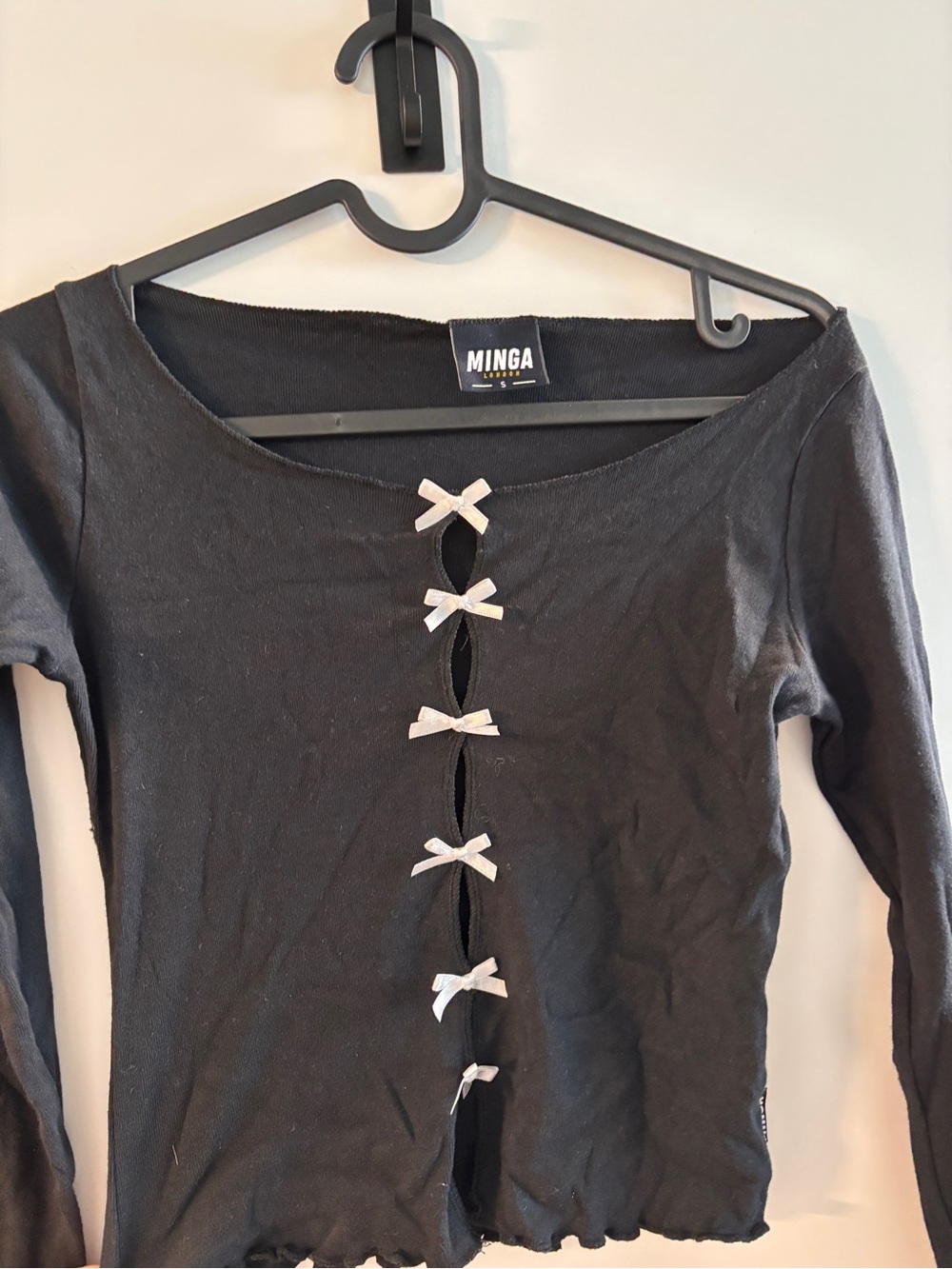 Minga London Cece Bows Cut out Top
